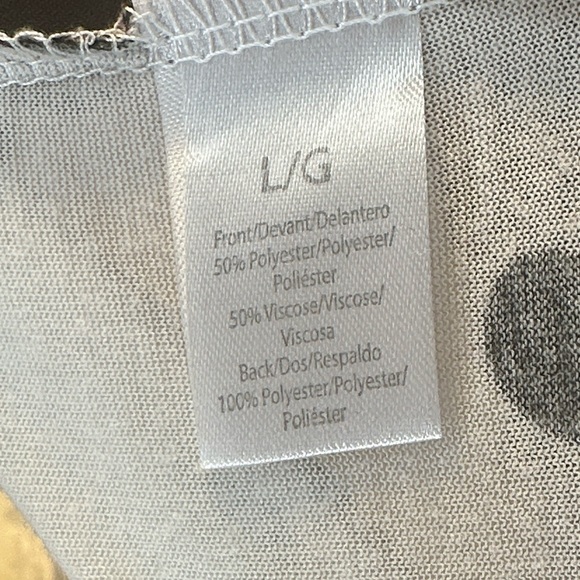 NWOT Polka Dot Mesh Back Sleeveless Top - Black/White - Size Large - Picture 7 of 7